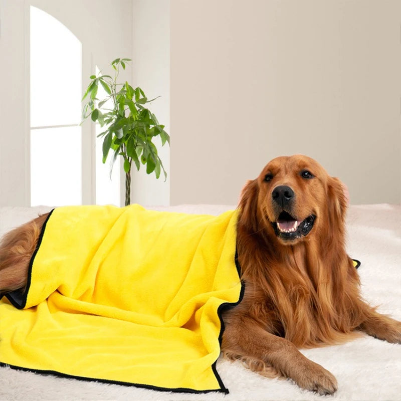 Super Absorbent Pet Bath Towels – Quick Dry for Dogs & Cats