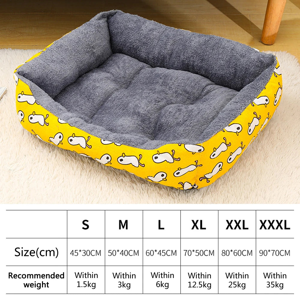 Warm Pet Bed for Dogs and Cats – Soft Sofa Style, Breathable Mat