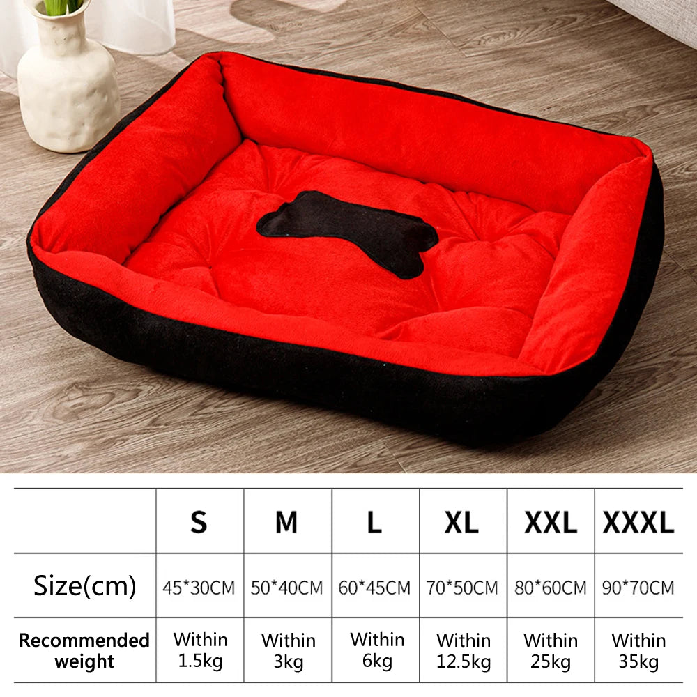 Warm Pet Bed for Dogs and Cats – Soft Sofa Style, Breathable Mat