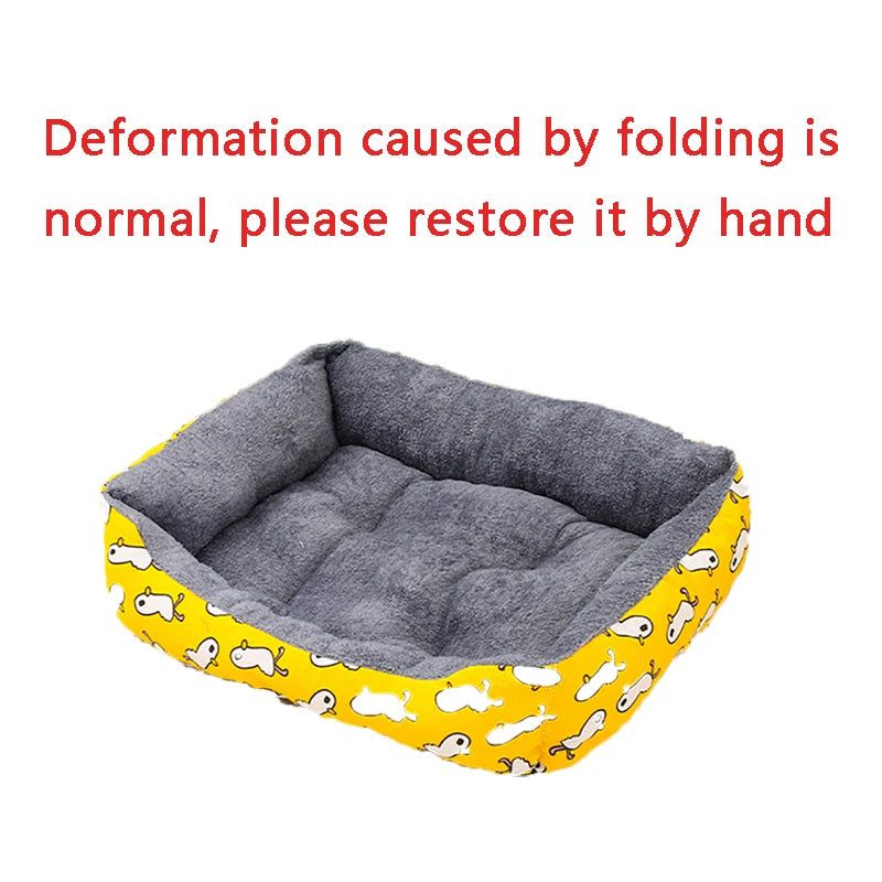 Warm Pet Bed for Dogs and Cats – Soft Sofa Style, Breathable Mat
