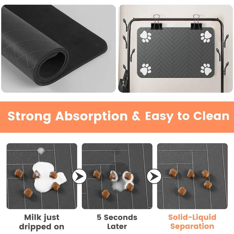 Pet Feeding Mat for Dogs & Cats – Waterproof, Non-Slip, Easy to Clean