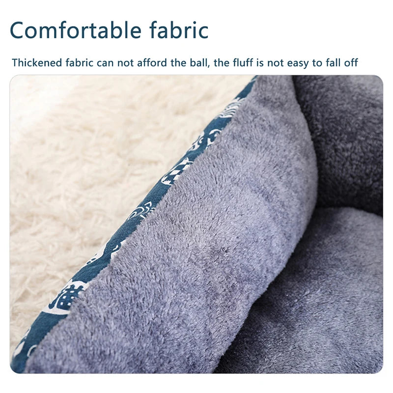 Warm Pet Bed for Dogs and Cats – Soft Sofa Style, Breathable Mat