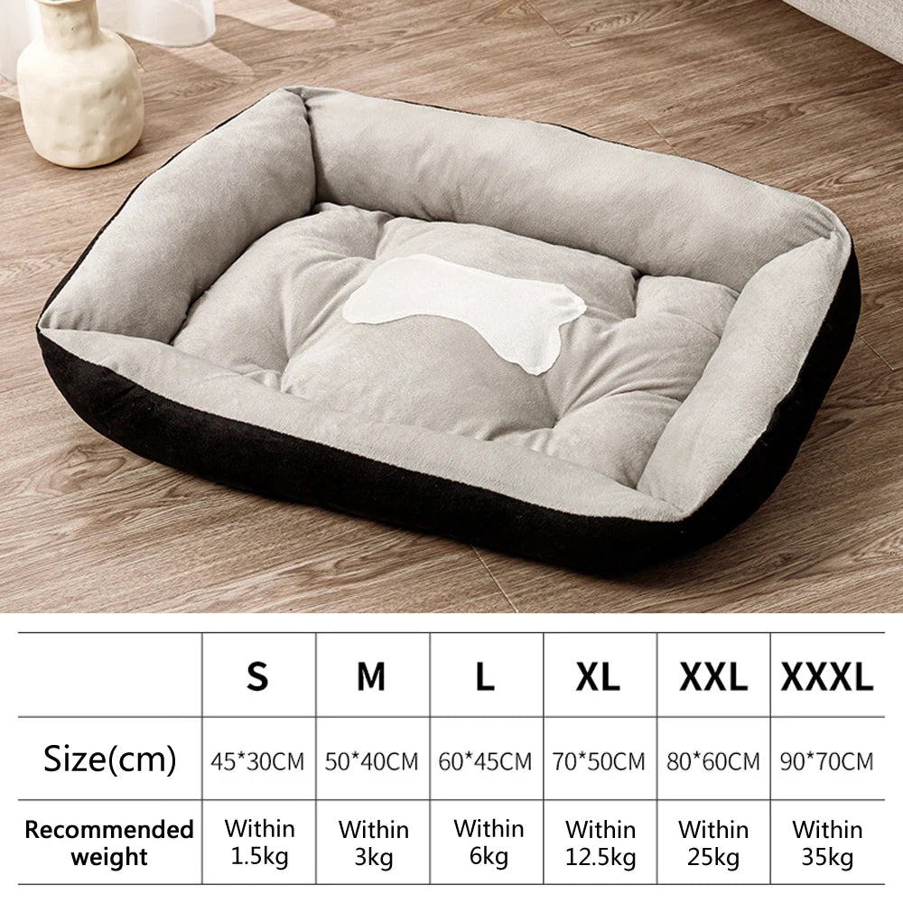 Warm Pet Bed for Dogs and Cats – Soft Sofa Style, Breathable Mat