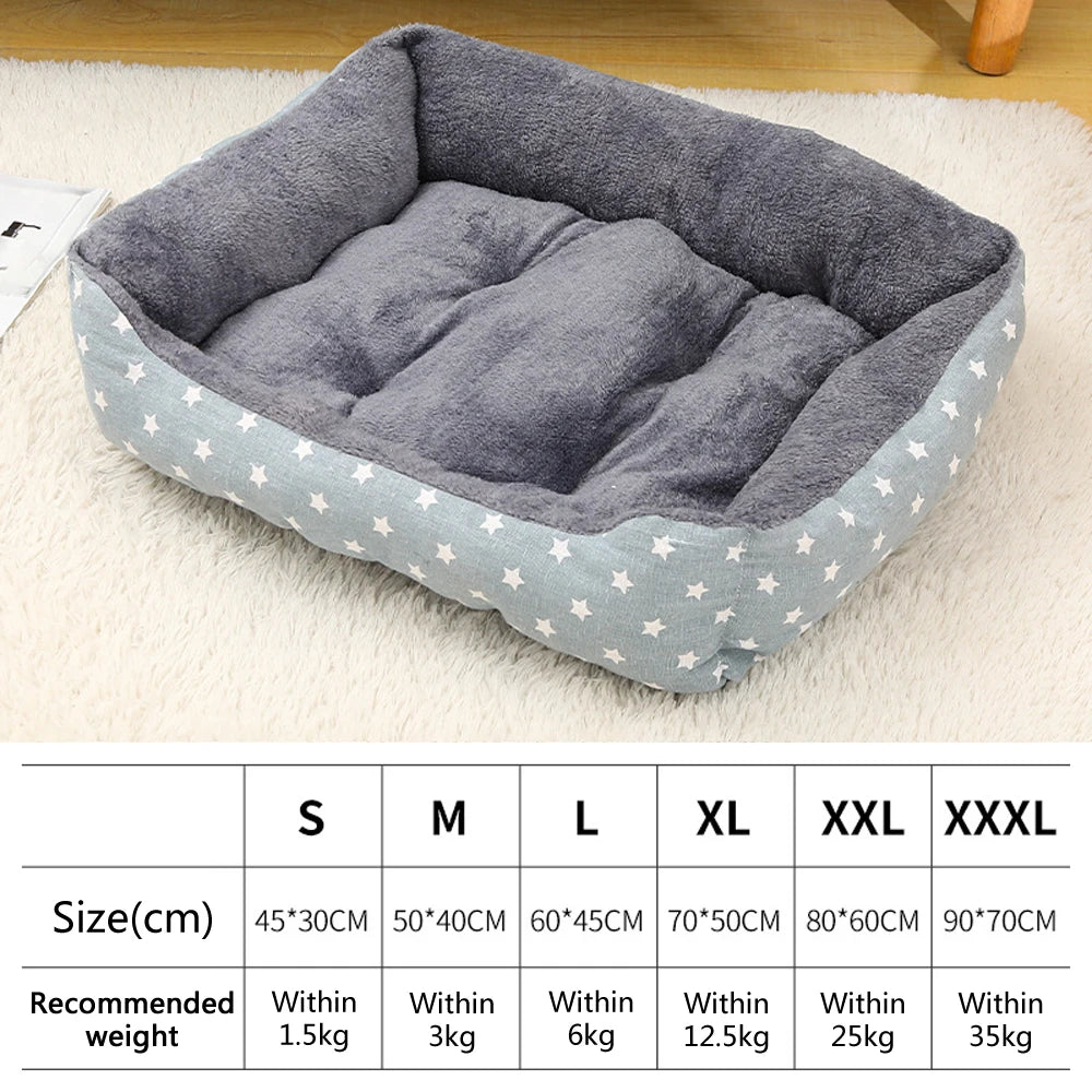 Warm Pet Bed for Dogs and Cats – Soft Sofa Style, Breathable Mat