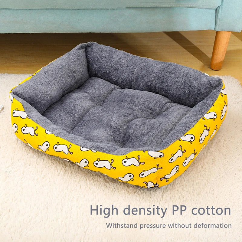 Warm Pet Bed for Dogs and Cats – Soft Sofa Style, Breathable Mat