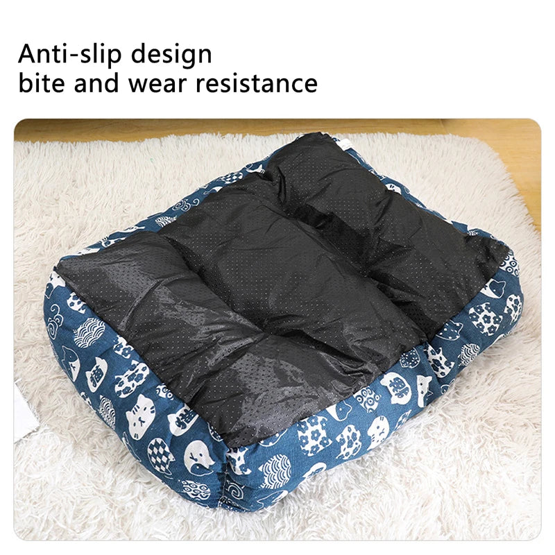 Warm Pet Bed for Dogs and Cats – Soft Sofa Style, Breathable Mat