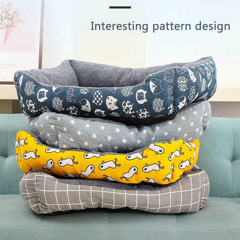 Warm Pet Bed for Dogs and Cats – Soft Sofa Style, Breathable Mat